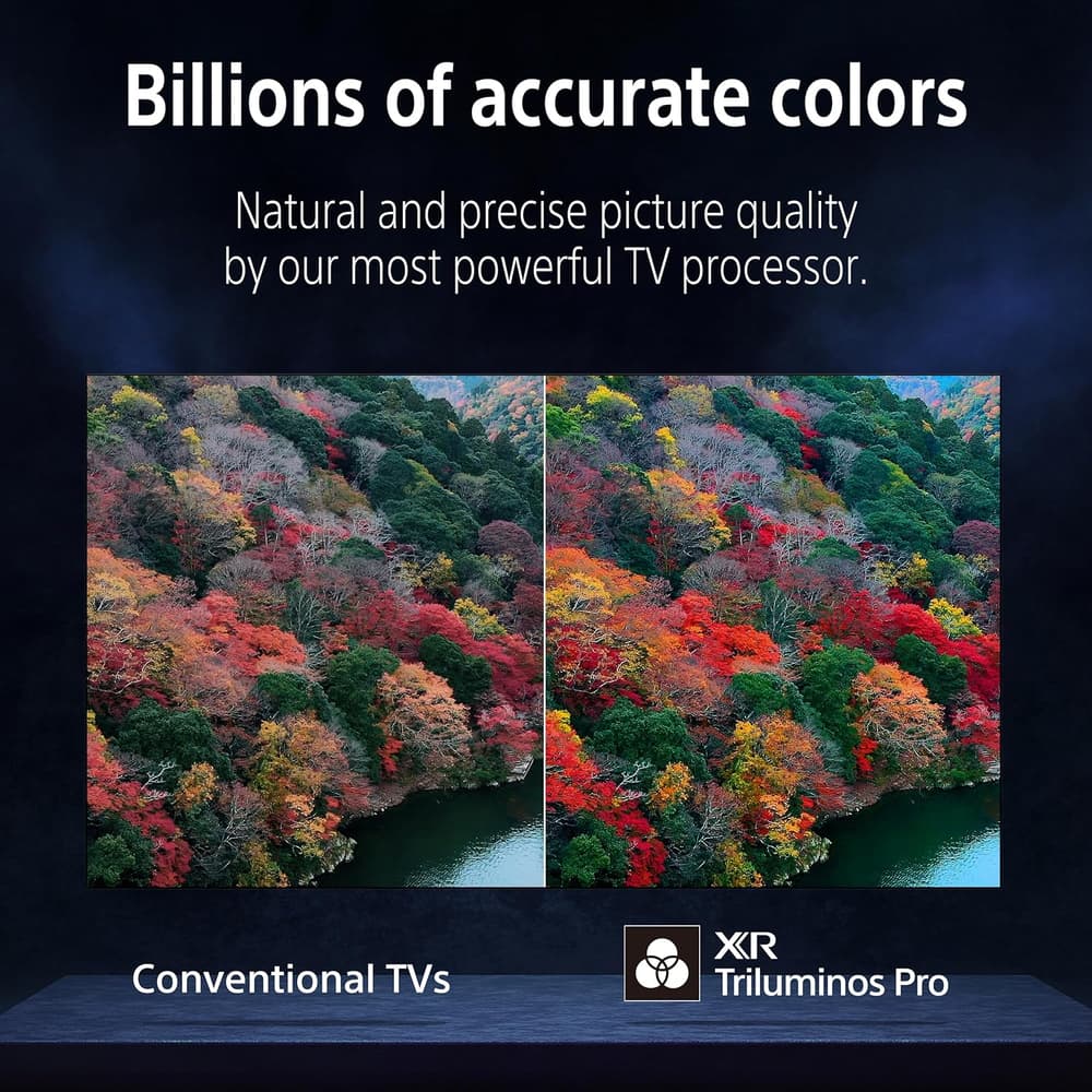 سوني تلفزيون برافيا 8 55 بوصة معالج اكس ار اوليد نطاق ديناميكي عالي - HDR ذكي - جوجل تي في موديل 2024، أسود - Modern Electronics