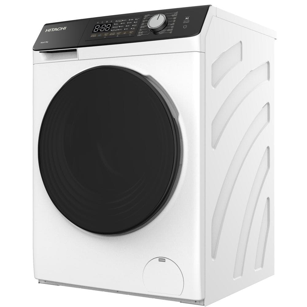 Hitachi Washing machine Front Load 9KG |16 Prog |1400 RPM |Inverter |White - Modern Electronics
