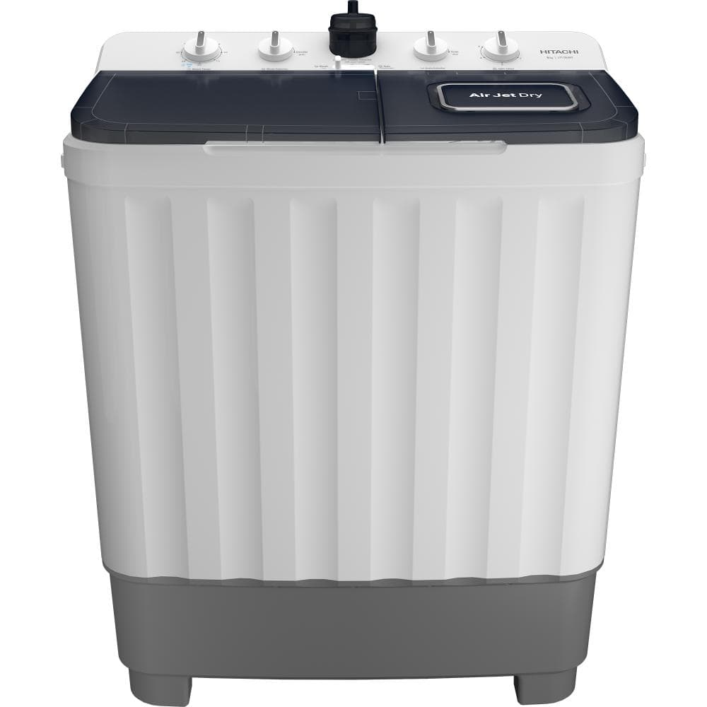 Hitachi Washing Machine 9 KG Twin Tub Plastic Body| Dark Gray - Modern Electronics
