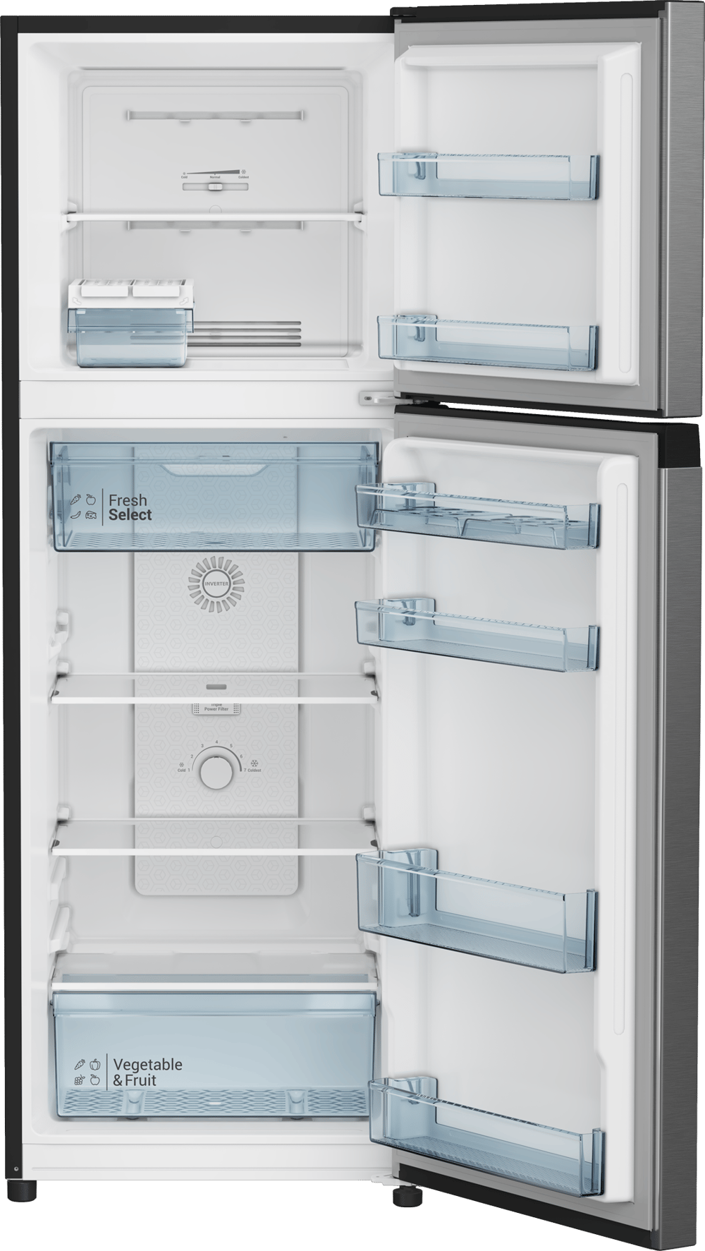 Hitachi HRTN5255MXSA double door refrigerator 8.6 Cu ,240 Ltr - Modern Electronics