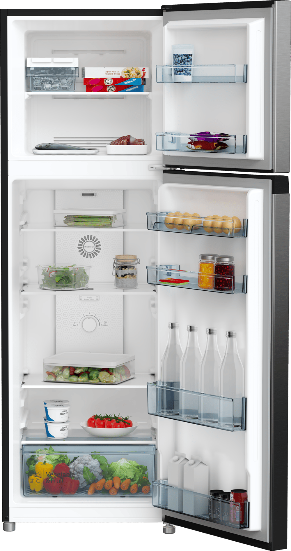 Hitachi HRTN5275MXSA double door refrigerator 9.2 Cu ,260 Ltr - Modern Electronics