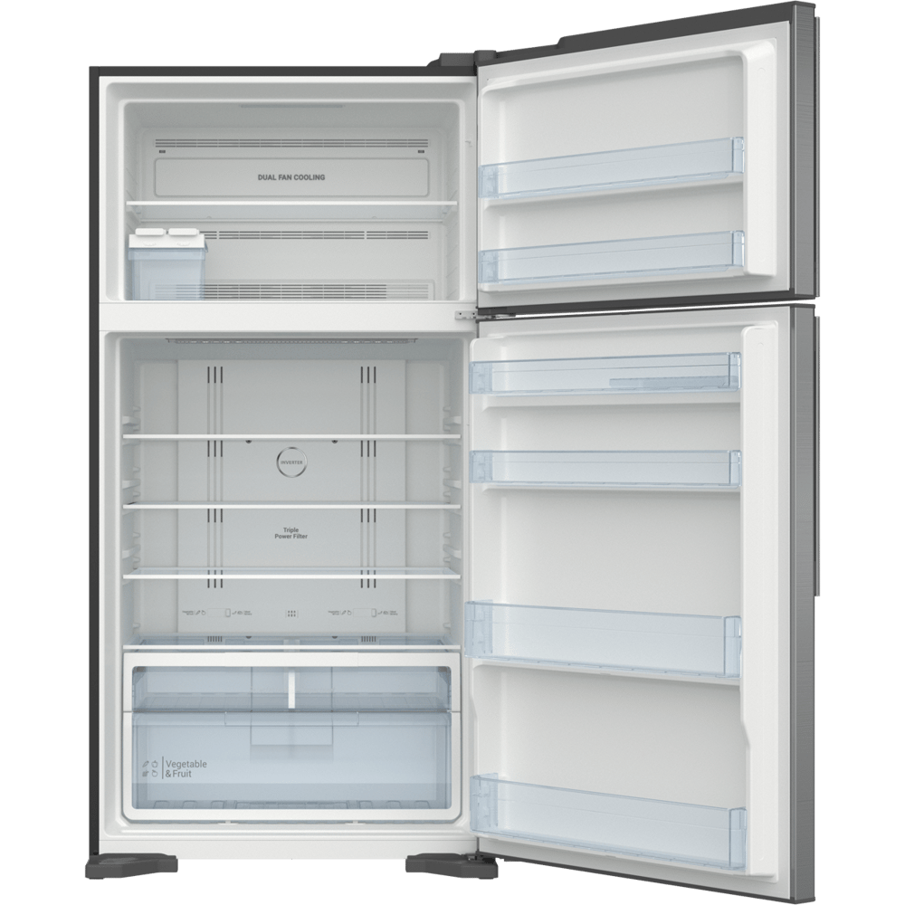 Hitachi Refrigerator 24.8 Cu.Ft 2D FT |Silver - Modern Electronics