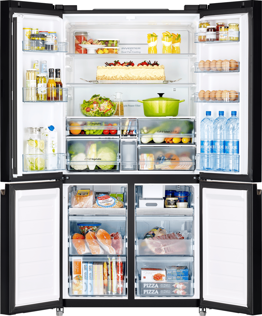 Hitachi R-WB720VS0GBK 4 door refrigerator 18.1 Cu ,514 Ltr - Modern Electronics