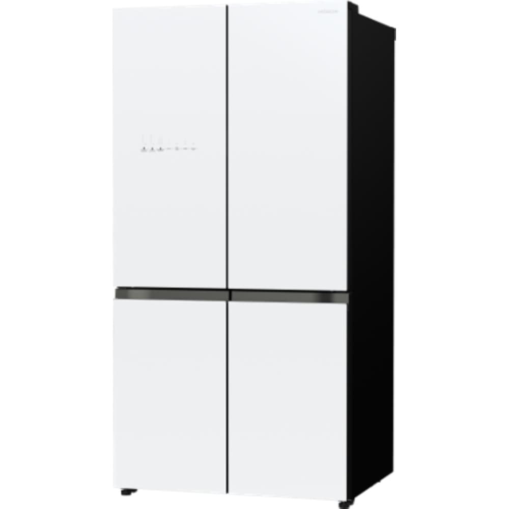 Hitachi 20.3 Cu.Ft DX 4 Door Bottom Freezer Refrigerator |Vacuum Compartment |Glass White - Modern Electronics