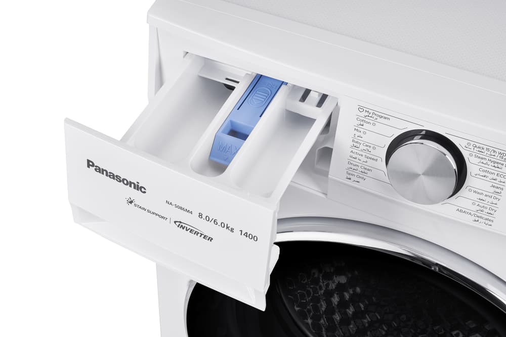 Panasonic 8/6 Kg Washer & Dryer | white  - Modern Electronics