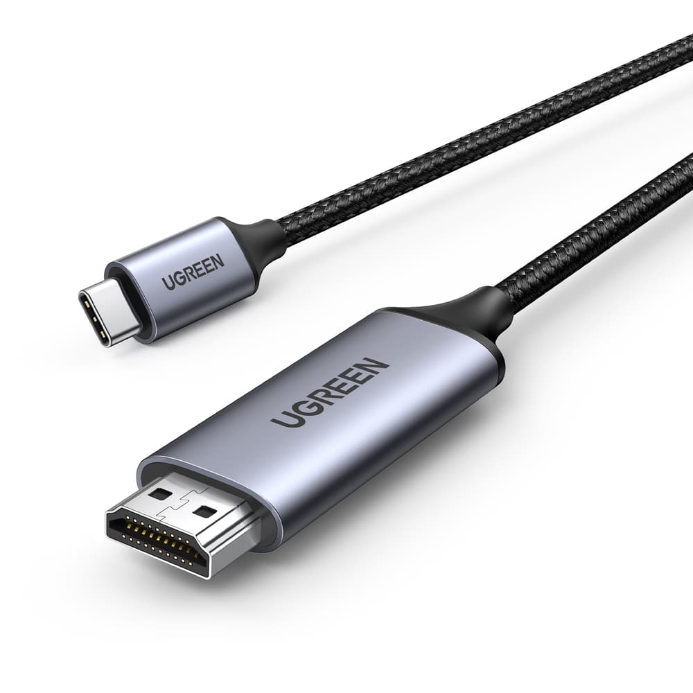 يوجرين كابل USB-C إلى HDMI بطول 1.5 متر بغلاف ألومنيوم | رمادي أسود - Modern Electronics