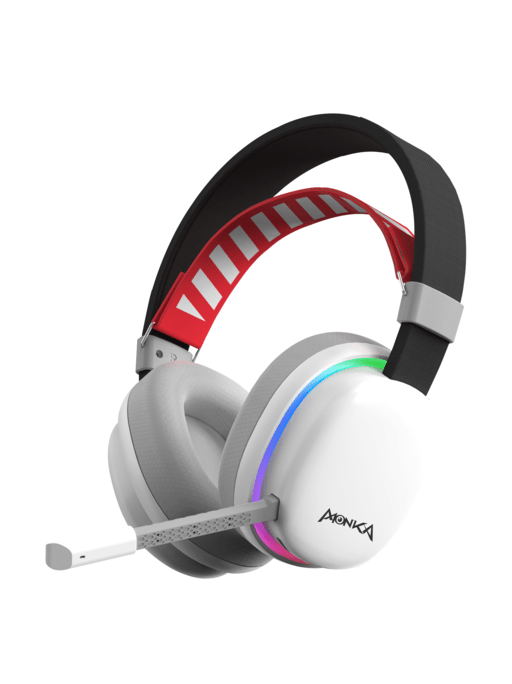 سماعة الألعاب اللاسلكية الاستريو مارفو Monka Echo HG9069W | إضاءة RGB | صوت واضح للغاية - أبيض - Modern Electronics