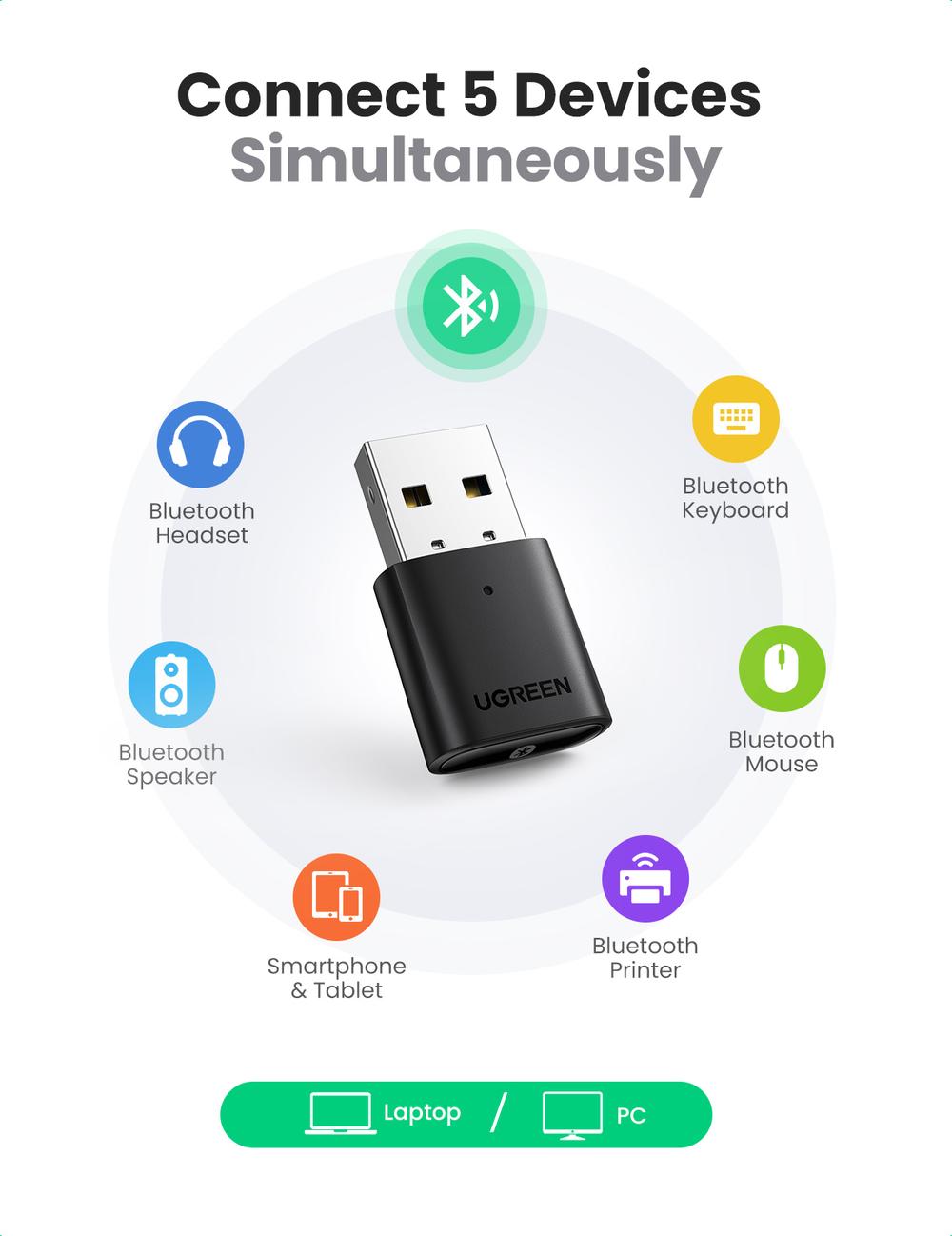 يوجرين محول USB بلوتوث 5.0 - Modern Electronics