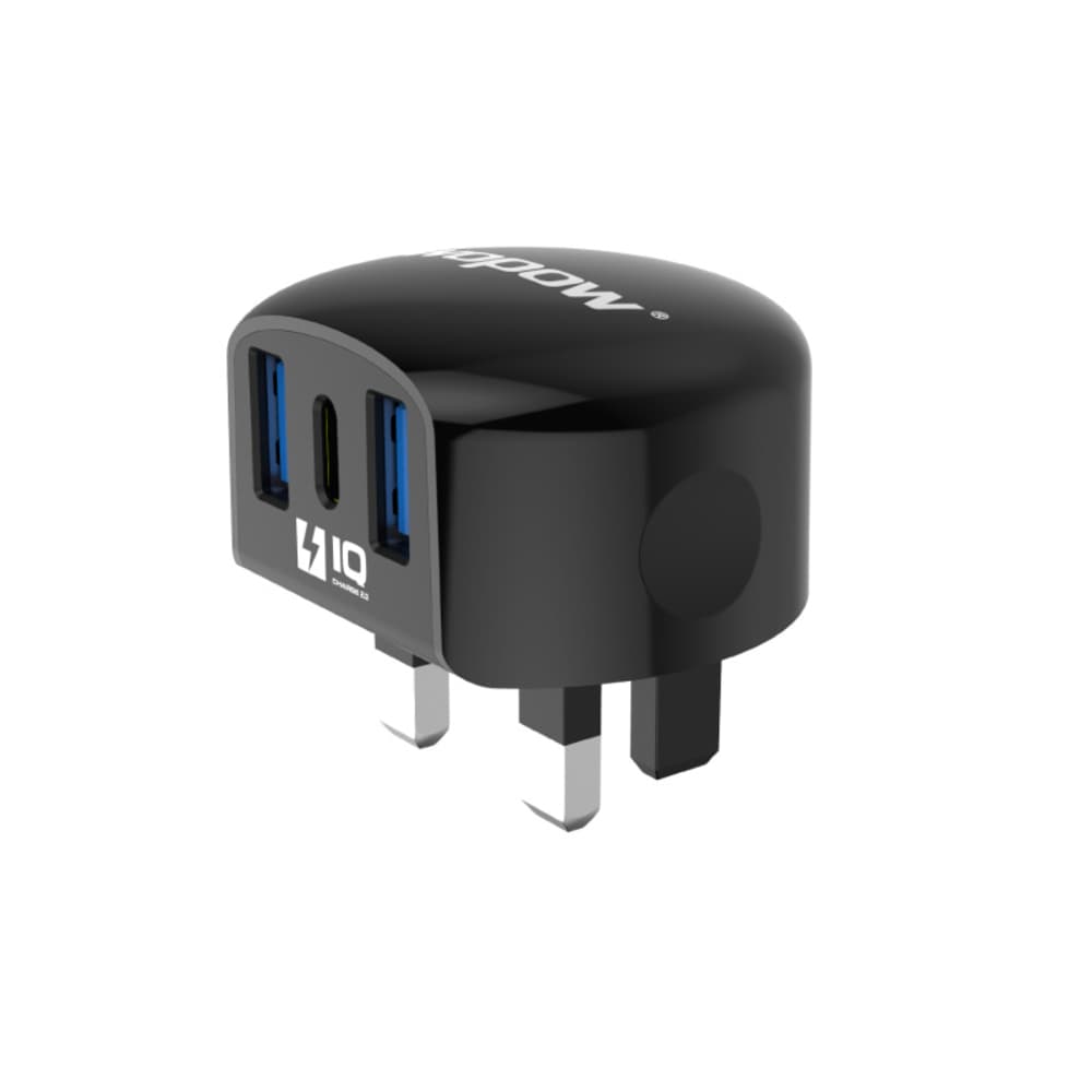 WOPOW A15 Wall Charger 2 Ports 17W Black - Modern Electronics