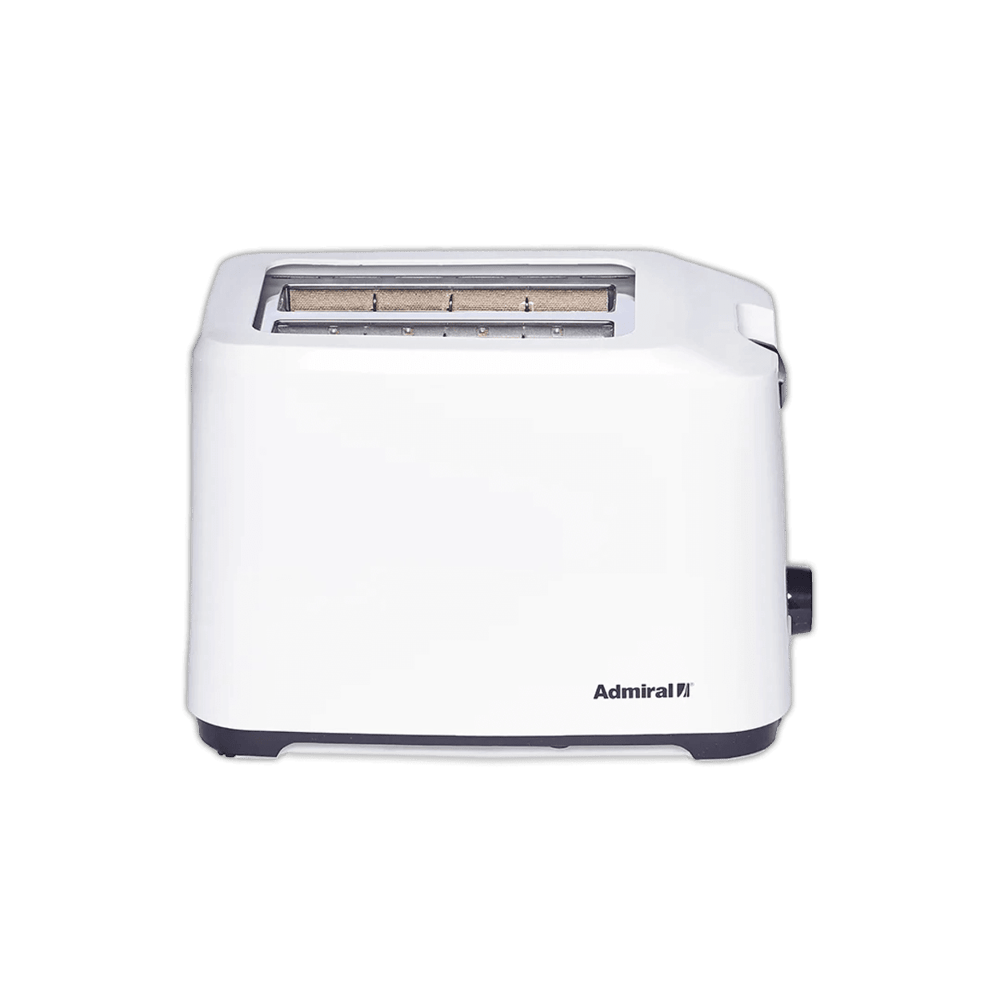 Admiral 2 Slice Toaster Chrome Lever Anti Jam Adjustable Browning 800W White - Modern Electronics