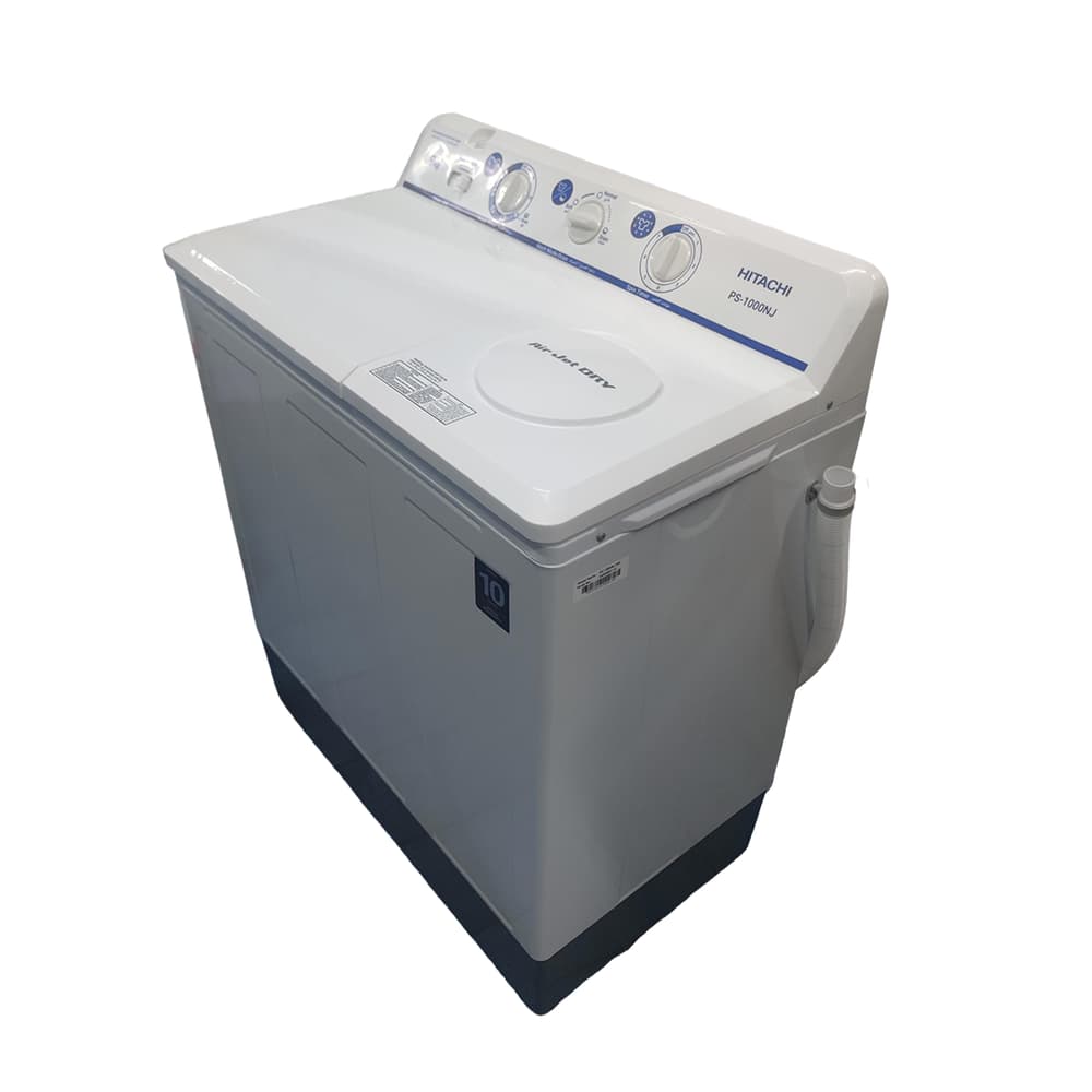 Hitachi 9KG Twin Tub Washing Machine with Air Jet Dry |White - Modern Electronics