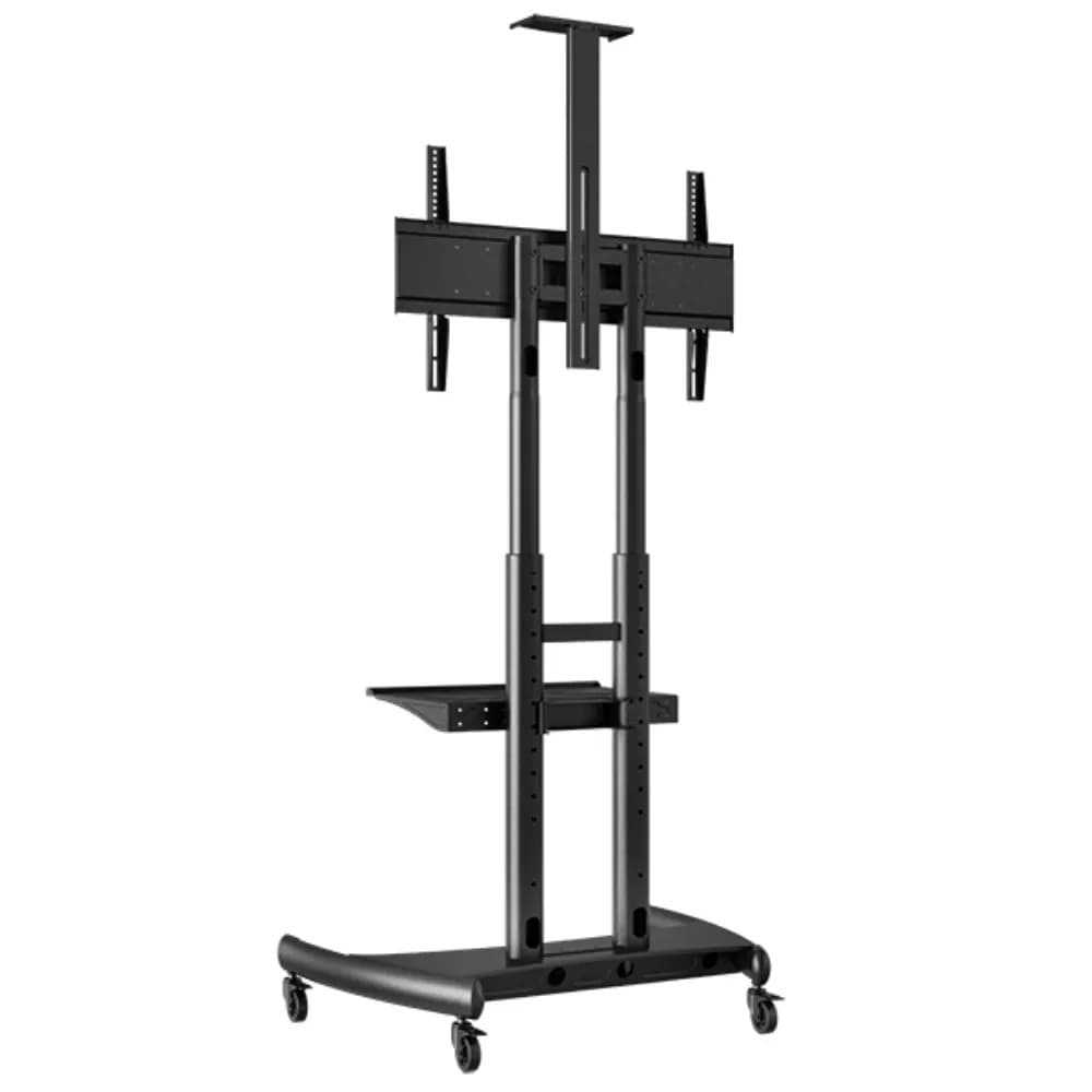 NB North Bayou TW85 |55-85 Inch |Motorized LED TV Cart with Remote Control |Black - Modern Electronics