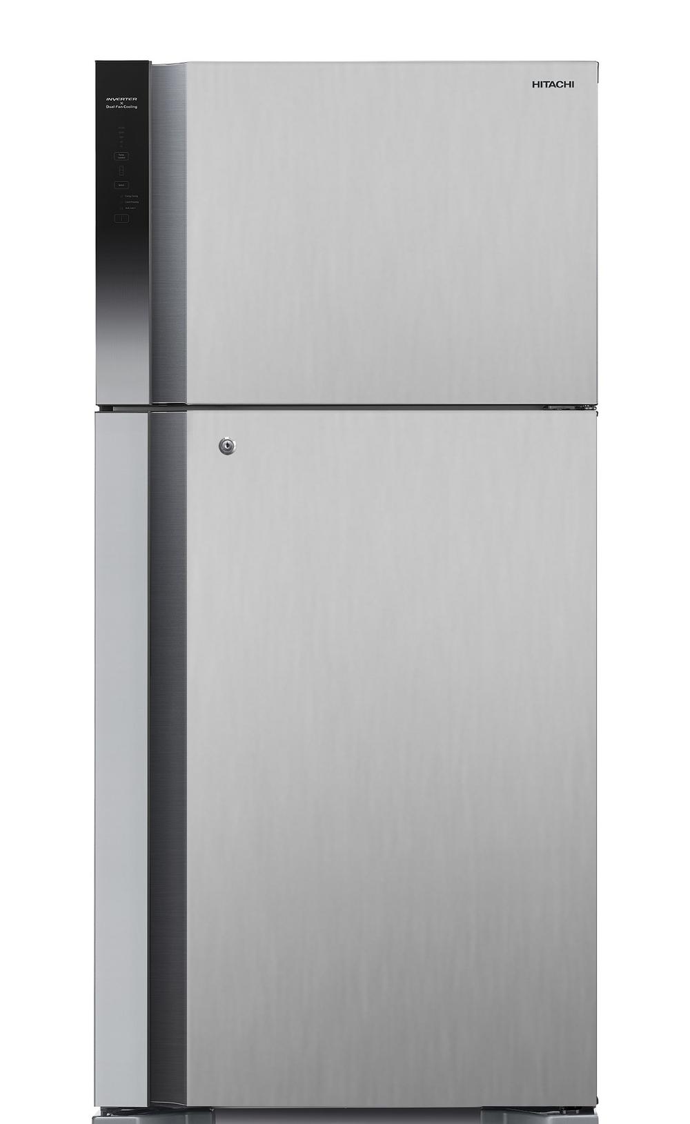 Hitachi Refrigerator HRTN8565DFPSVSA double door 18 Cu| Silver  - Modern Electronics