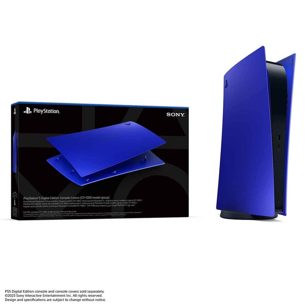 غطاء جهاز بلايستيشن 5 | الإصدار الرقمي | أزرق داكن  - Modern Electronics