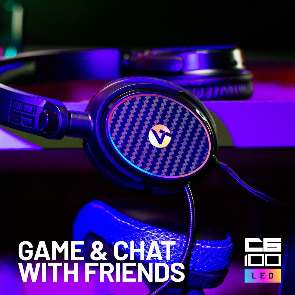 4GAMERS C6 100 LED Gaming Headset |Black  - Modern Electronics