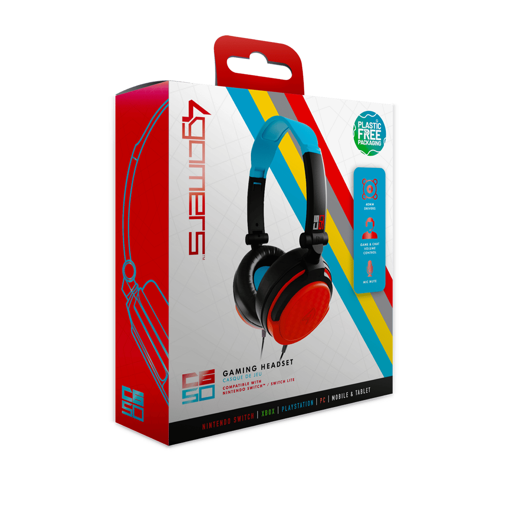 4Gamers MARAUDER Gaming Headset for XBOX, PS4/PS5, Switch, PC - Red Camo - Modern Electronics