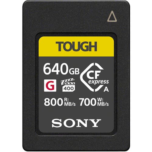  Sony CFexpress Type A Memory Card | 640GB | 700MB write / 800MB read  640GB | TOUGH | - Modern Electronics