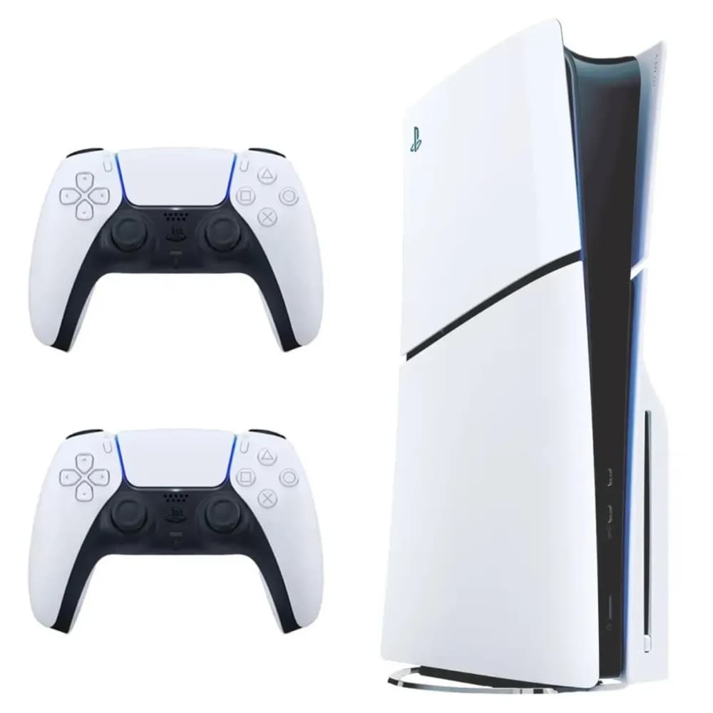 PlayStation 5 console |Standard Edition |Slim Disc Console with Extra DualSense Wireless controller - White - Modern Electronics
