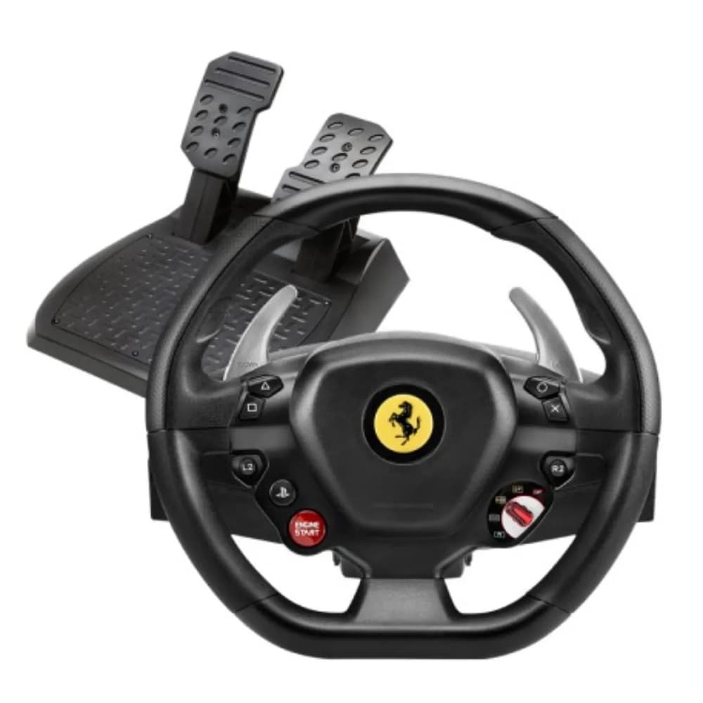 PlayStation 5 Slim Bluray Disc Console bundle with Thrustmaster T80 Ferrari 488 Gtb Edition Racing Wheel - Modern Electronics
