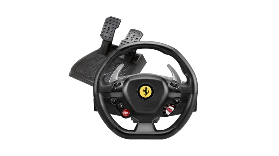 بلاي ستيشن 5 سليم مع وحدة بلوراي ديسك بالإضافة إلى عجلة السباق Thrustmaster T80 Ferrari 488 GTB Edition - Modern Electronics