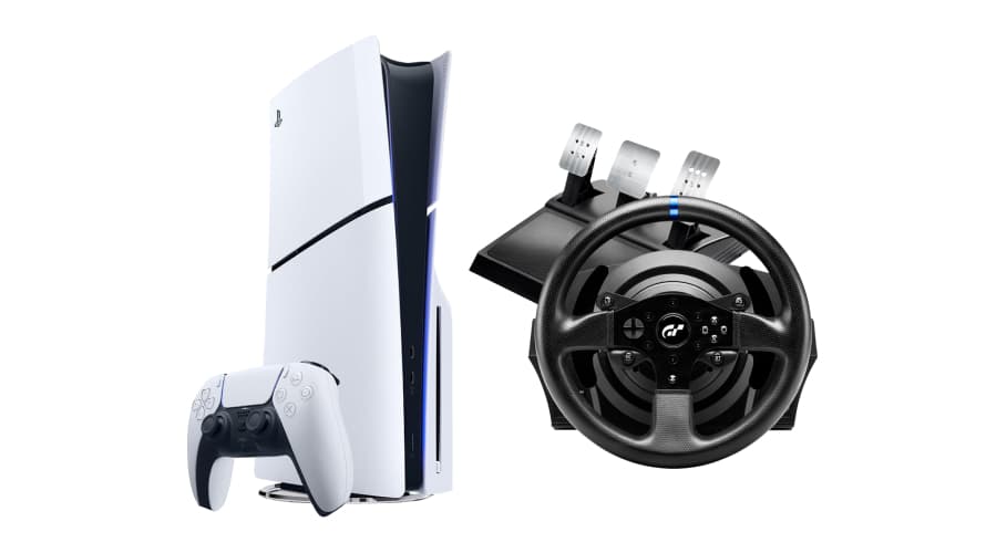 PlayStation 5 Slim Bluray Disc Console bundle with Thrustmaster T300 RS GT Edition for PS5 - Modern Electronics