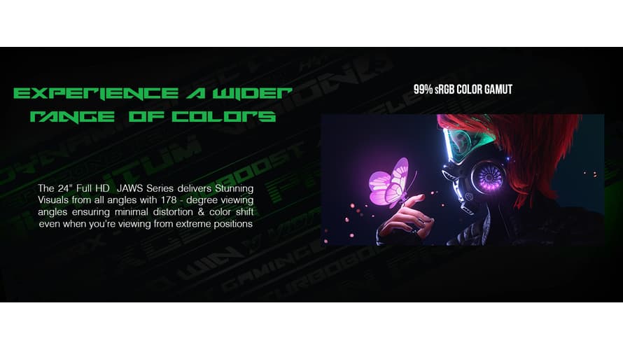 Sharx JAWS 24F120I Gaming Monitor | 24inch | FHD | IPS | 120 Hz | 1ms - Modern Electronics