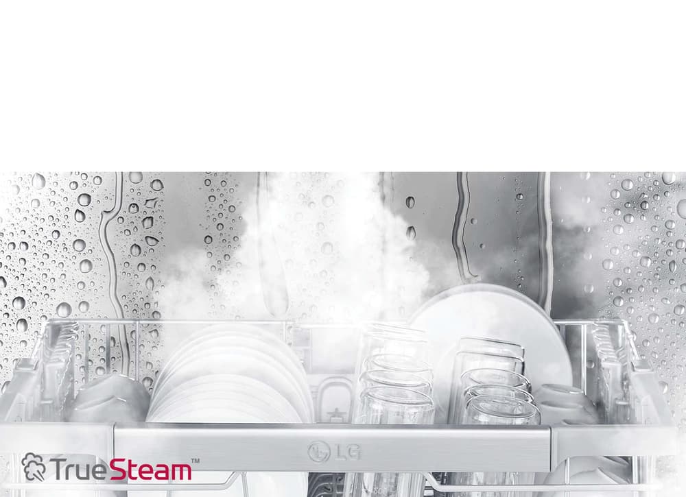غسالة صحون إل جي بسعة 14 مكان |NFC |بخار| رف ذكي| 9 دورات غسيل| 8 خيارات | فضي - Modern Electronics