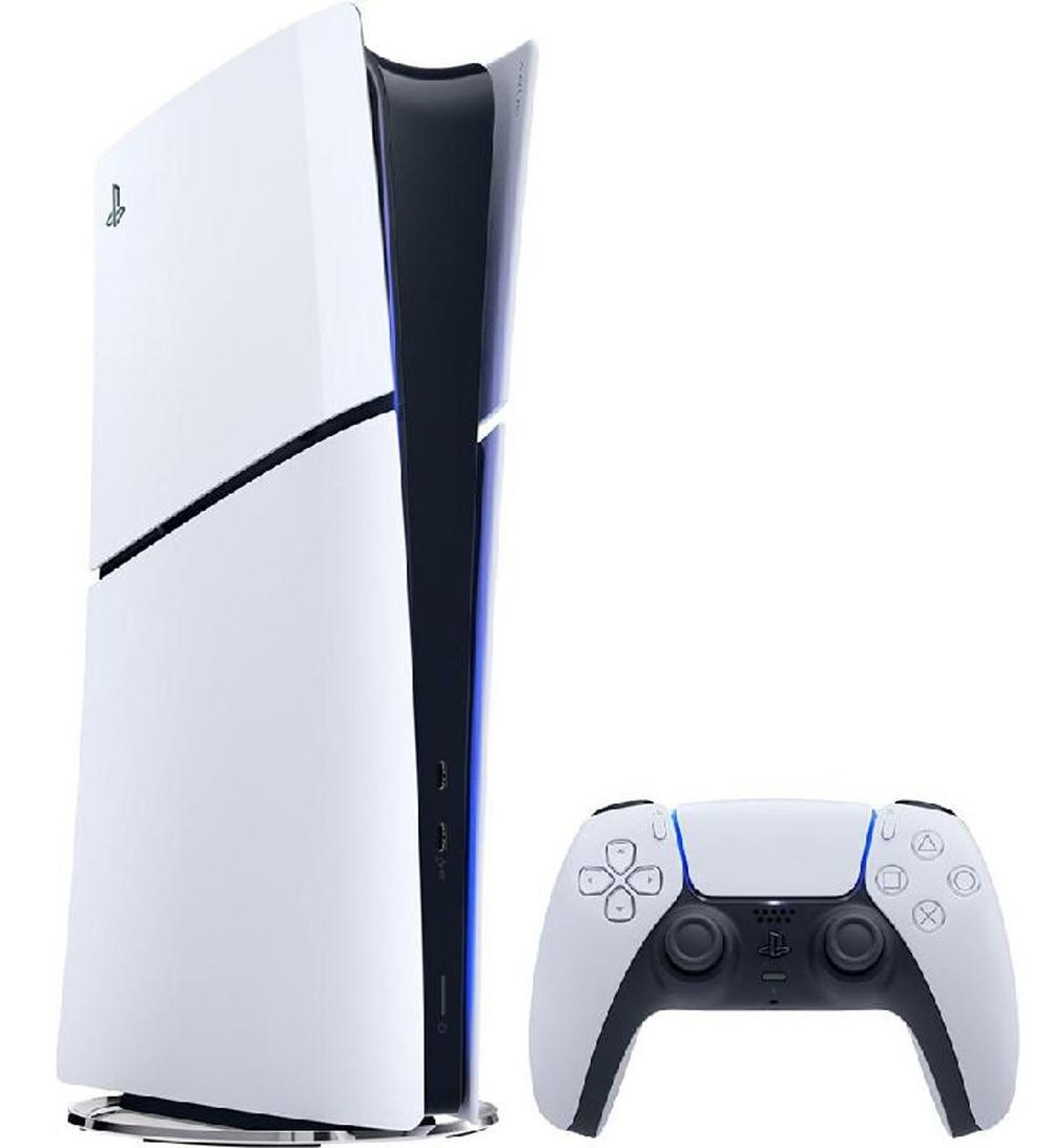 PlayStation 5 Slim Bluray Disc Console with Fortnite Cobalt Star DLC Voucher bundle - Modern Electronics