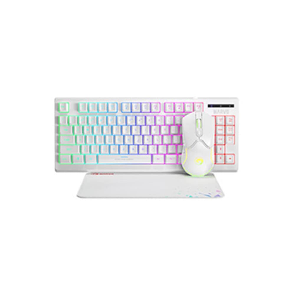 MARVO CM310 3 in 1 Gaming Combo Set | Keyboard, Mouse, Mouse Pad | White - Modern Electronics