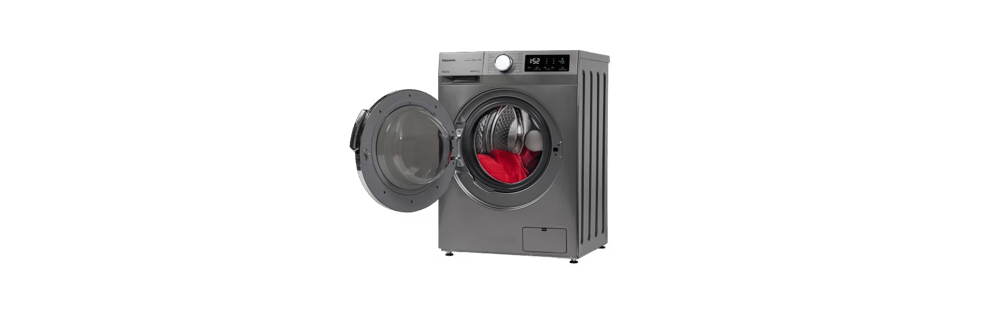 Panasonic 7 Kg Front Load Washer | silver  - Modern Electronics