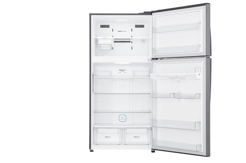 LG Refrigerator 2D 20.9 CuFt | WiFi |Bar Handle |Touch LED Display |Multi Air Flow |Hygiene Fresh+|Silver - Modern Electronics