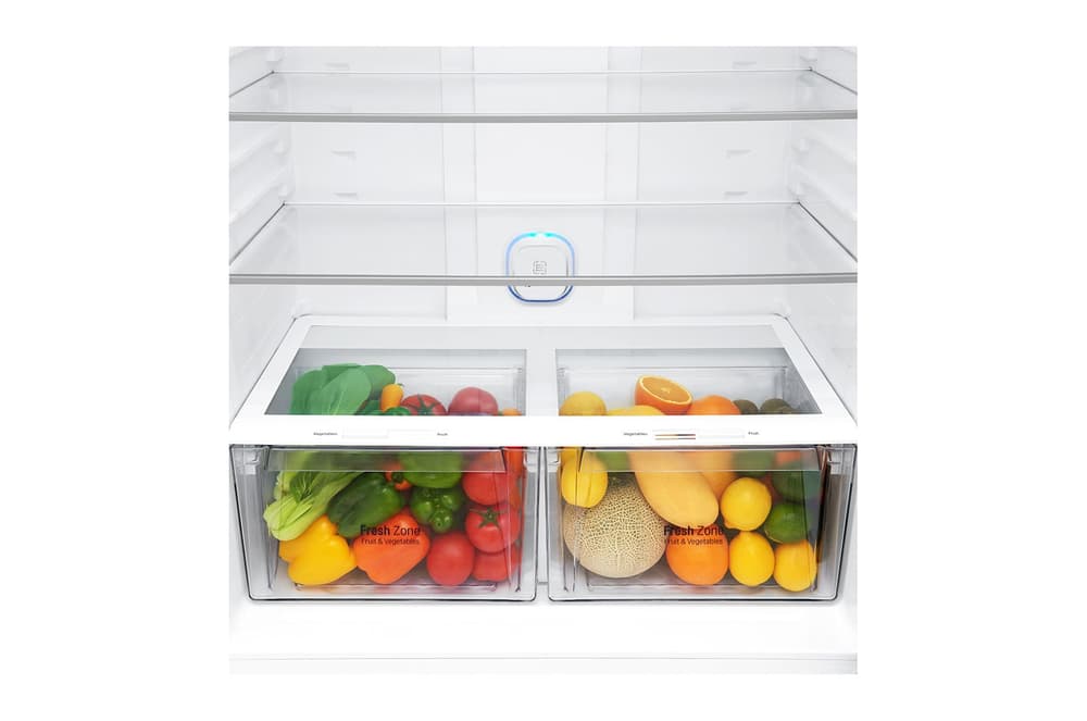 LG Refrigerator 2D 20.9 CuFt | WiFi |Bar Handle |Touch LED Display |Multi Air Flow |Hygiene Fresh+|Silver - Modern Electronics