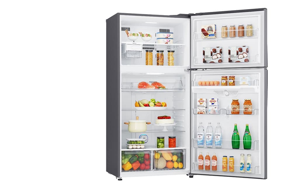 LG Refrigerator 2D 20.9 CuFt | WiFi |Bar Handle |Touch LED Display |Multi Air Flow |Hygiene Fresh+|Silver - Modern Electronics