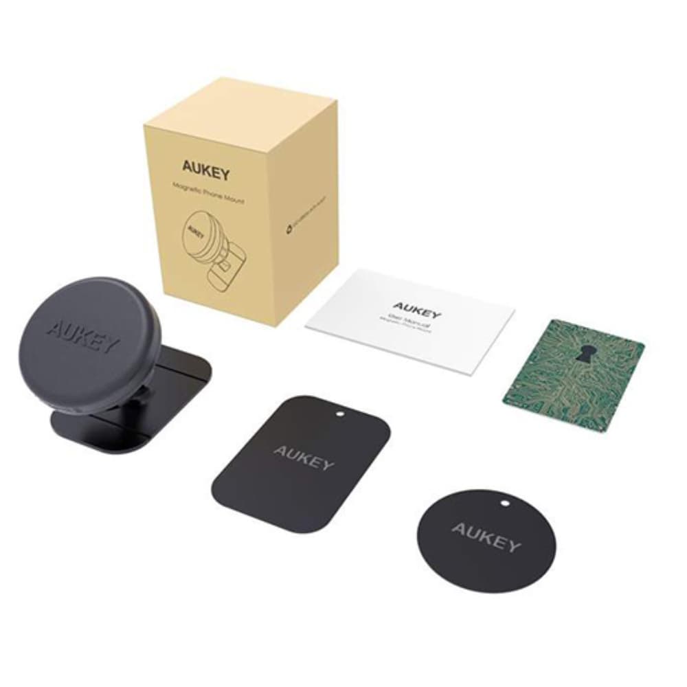 Aukey Universal Magnetic Dashboard Car Phone Mount Holder Black - Modern Electronics