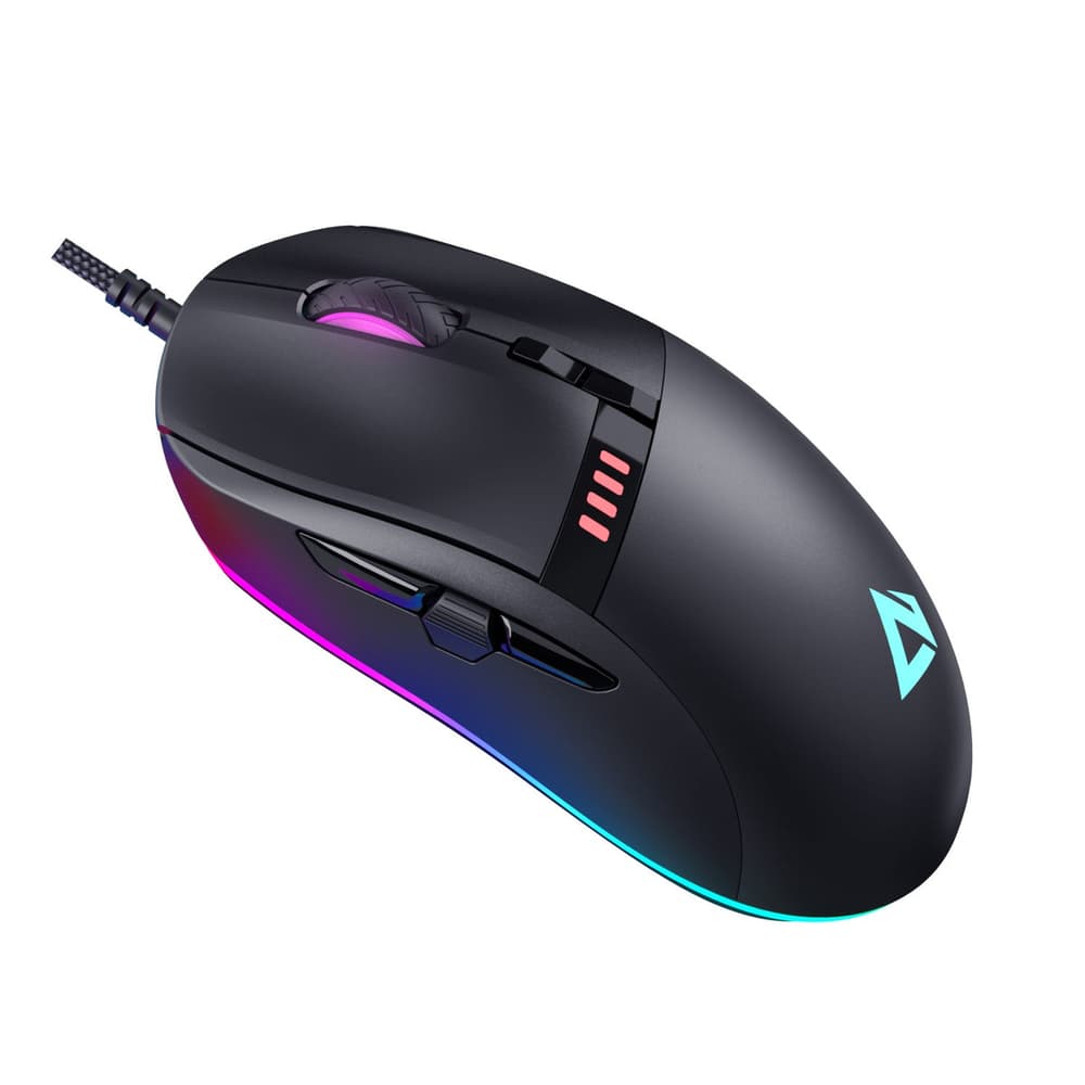 Aukey 10000 DPI Knight RGB Wired Gaming Mouse Black - Modern Electronics