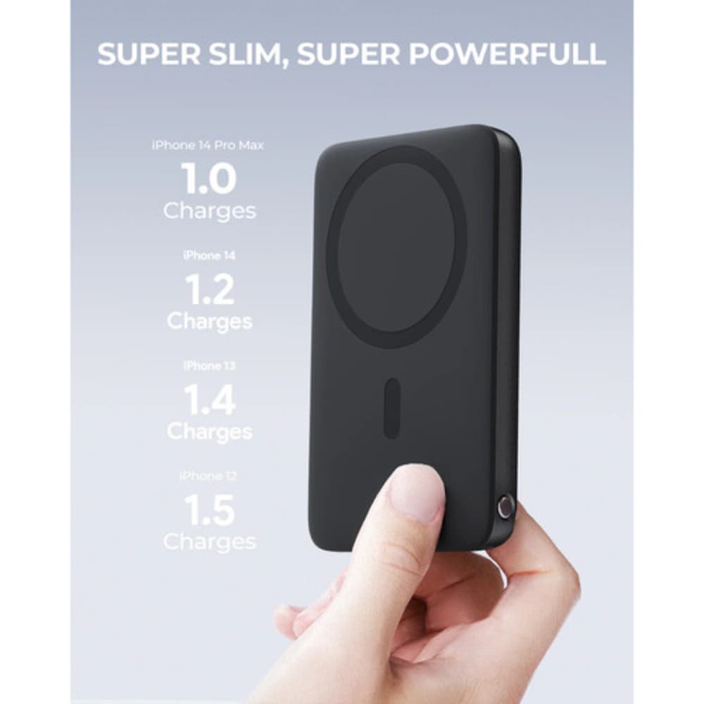Aukey MagSafe Wireless Power Bank 6700mAh Black - Modern Electronics