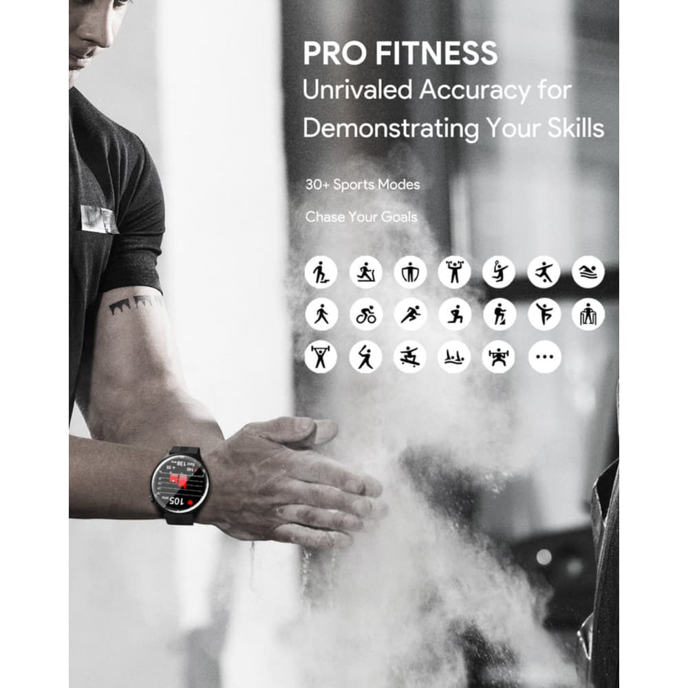 Aukey Smart Watch 2 Pro with Calling Function Grey - Modern Electronics