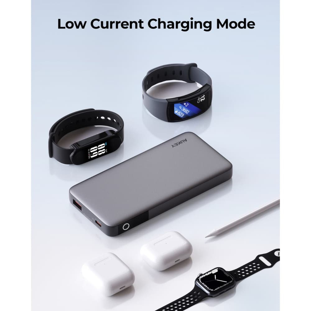 أوكي باور بانك محمول 10000 مللي أمبير في الساعة مع تقنية PD 3.0 رمادي - Modern Electronics