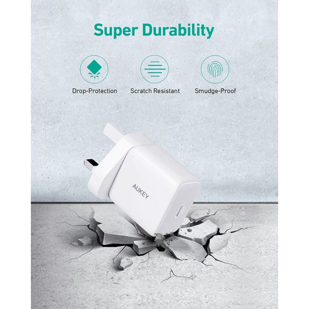 Aukey Portable PD Wall Charger White - Modern Electronics