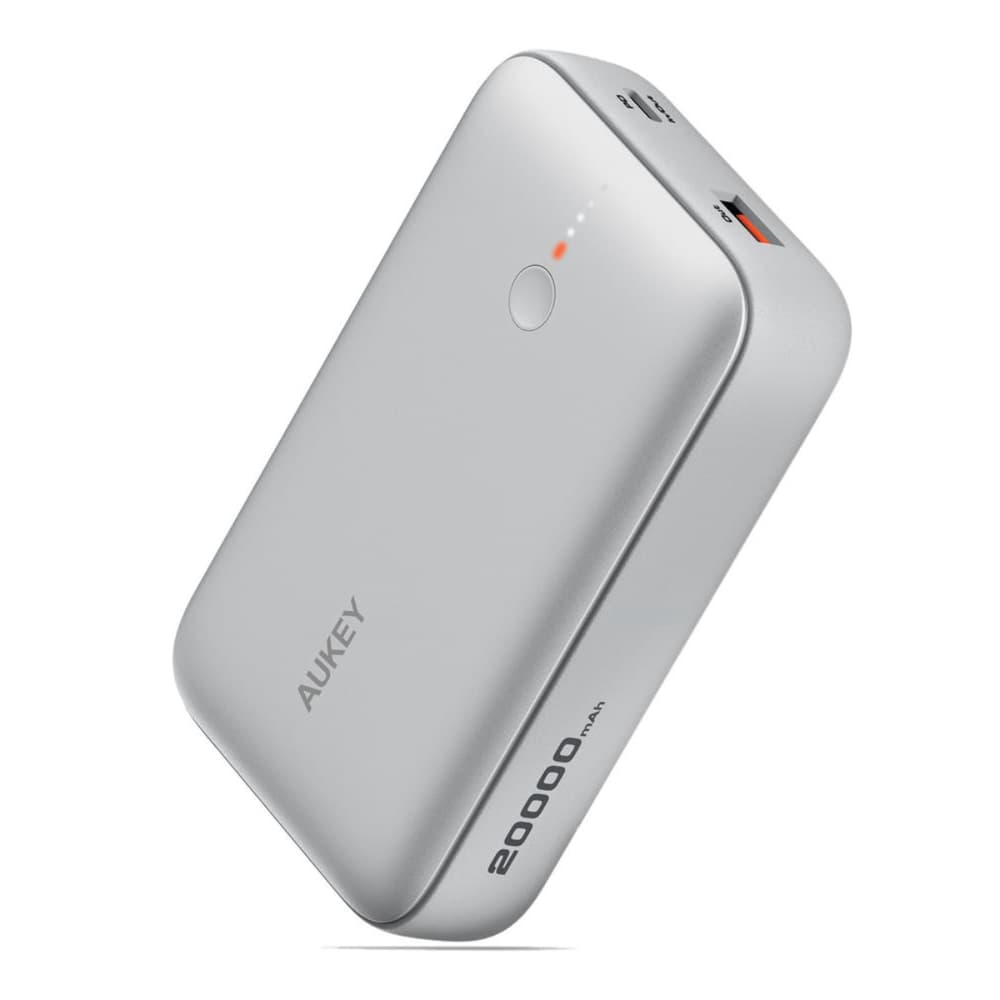 Aukey Spark Mini Compact Fast Charging Power Bank 20000mAh White - Modern Electronics