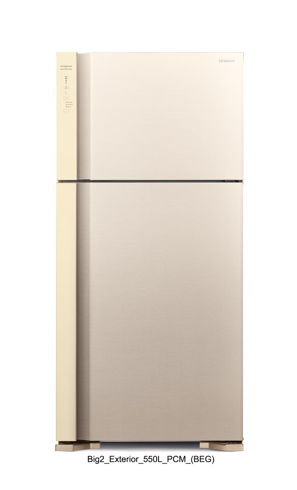 Hitachi R-V700PS7K-1BBK double door refrigerator 19.4Cu ,550 Ltr - Modern Electronics