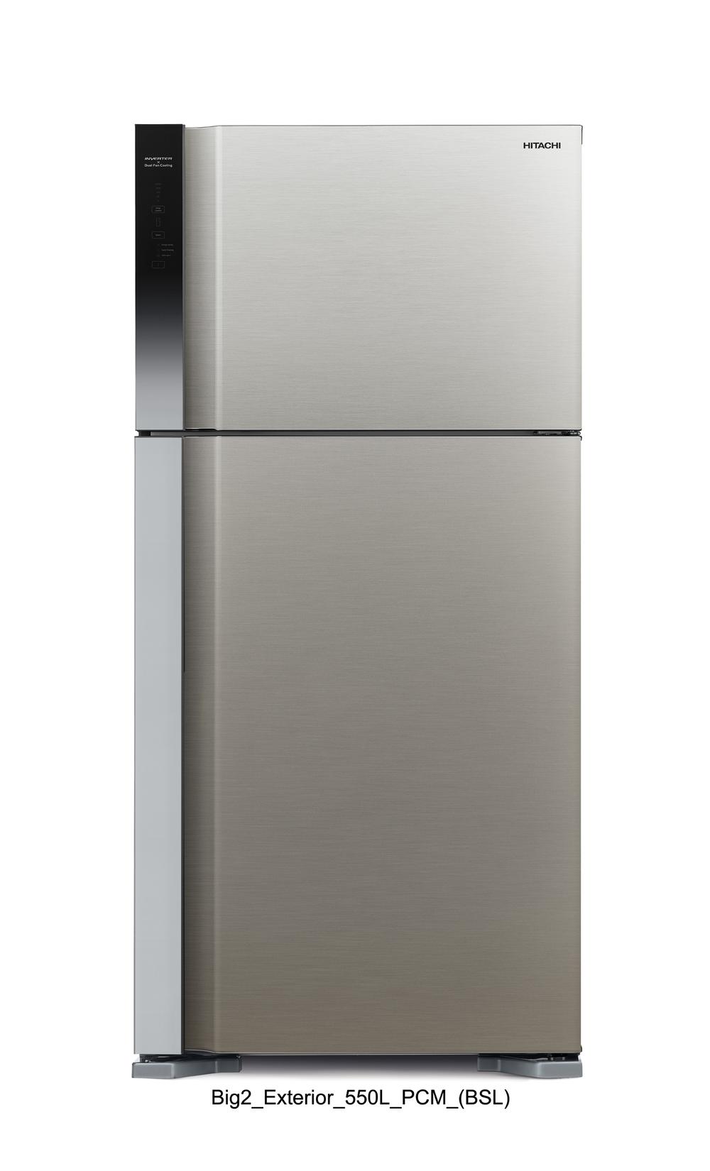 Hitachi R-V700PS7K-1BSL double door refrigerator 19.4Cu ,550 Ltr - Modern Electronics