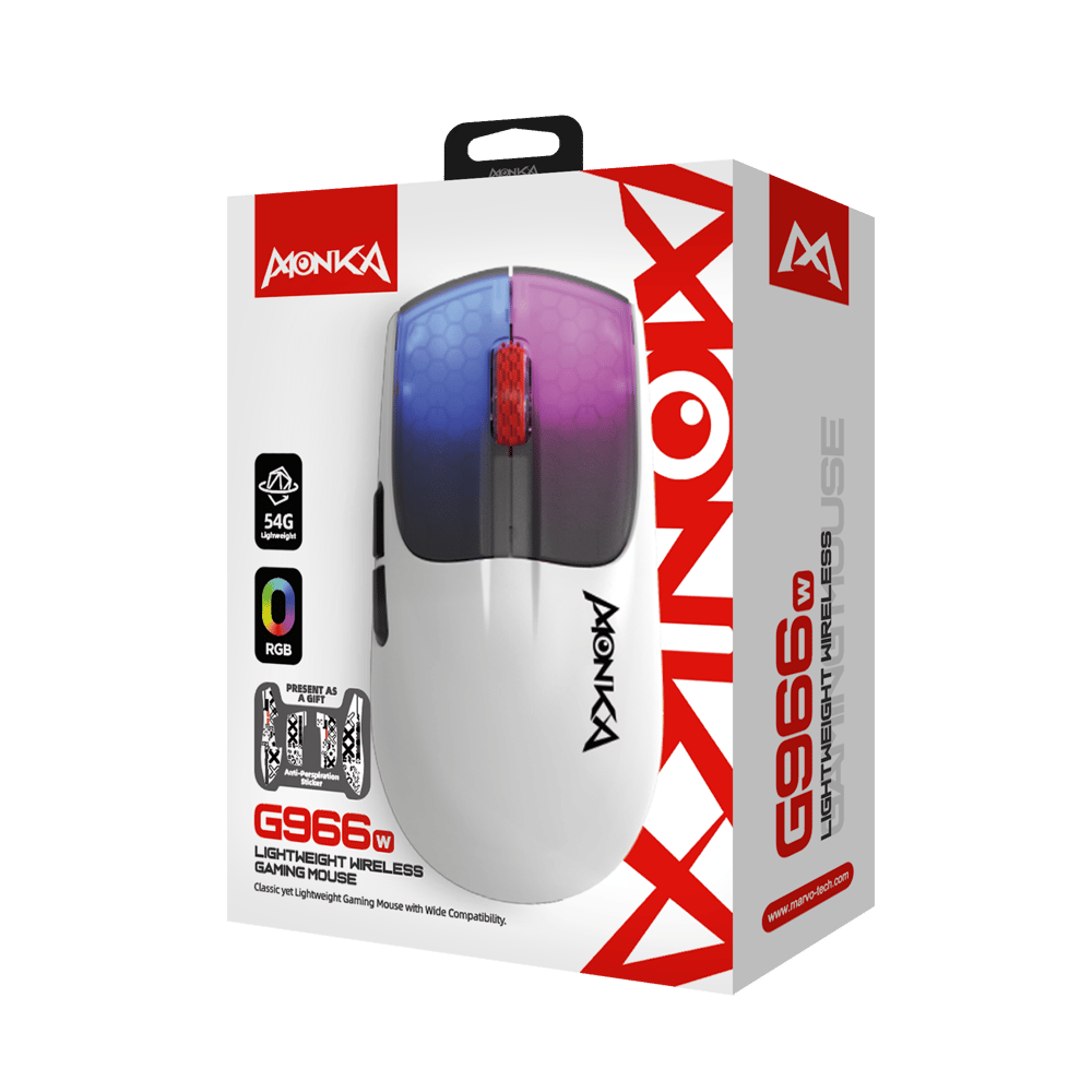 ماوس الألعاب اللاسلكي مارفو Monka Vero G966W - Modern Electronics