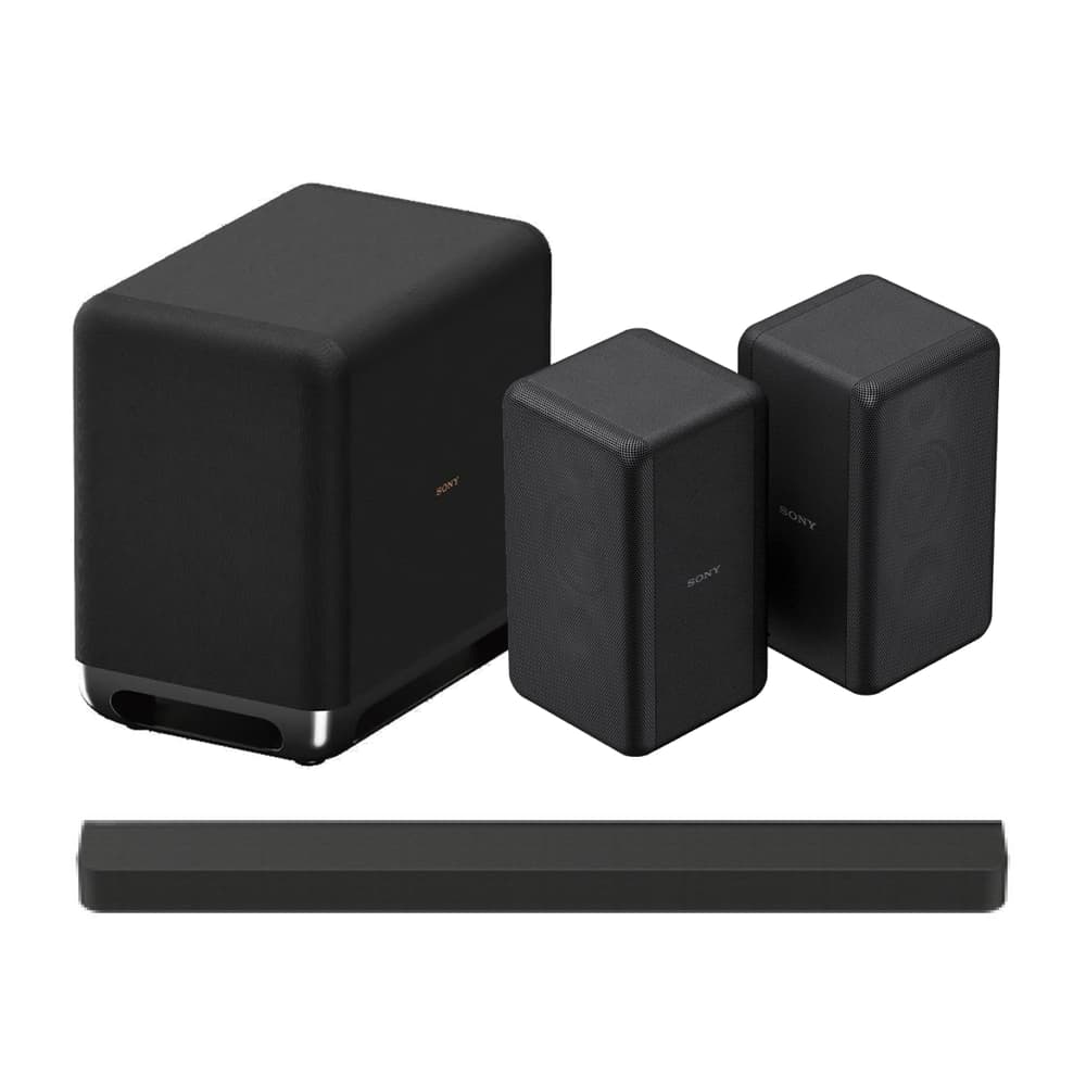 Sony BRAVIA Theatre Bar 8 with Sony SA-SW5 300W Additional Wireless Subwoofer and Sony SA-RS3S Additional Wireless Rear Speakers Black - Modern Electronics