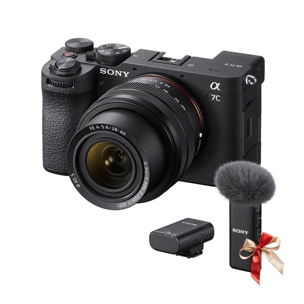 Sony ILCE-7CM2L | α7C II Compact Full-Frame Camera + 28-60mm Zoom Lens | Black - Modern Electronics