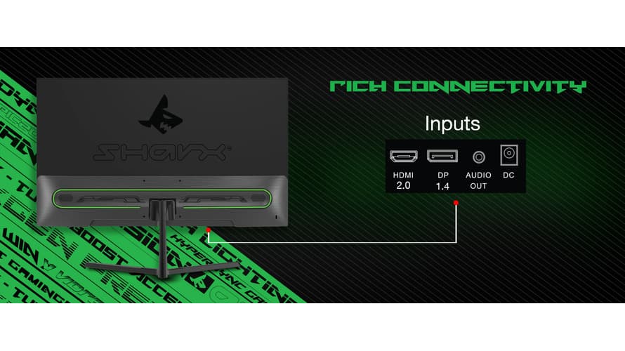 Sharx JAWS 24F120I Gaming Monitor | 24inch | FHD | IPS | 120 Hz | 1ms - Modern Electronics