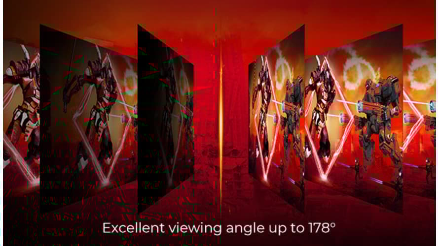 AOC 28 Inch IPS LCD 4K Gaming Monitor| UHD|144Hz|1ms|VESA Certified Display HDR 400|HDMI 2.1|DisplayPort|Free-Sync Premium - Black and Red - Modern Electronics