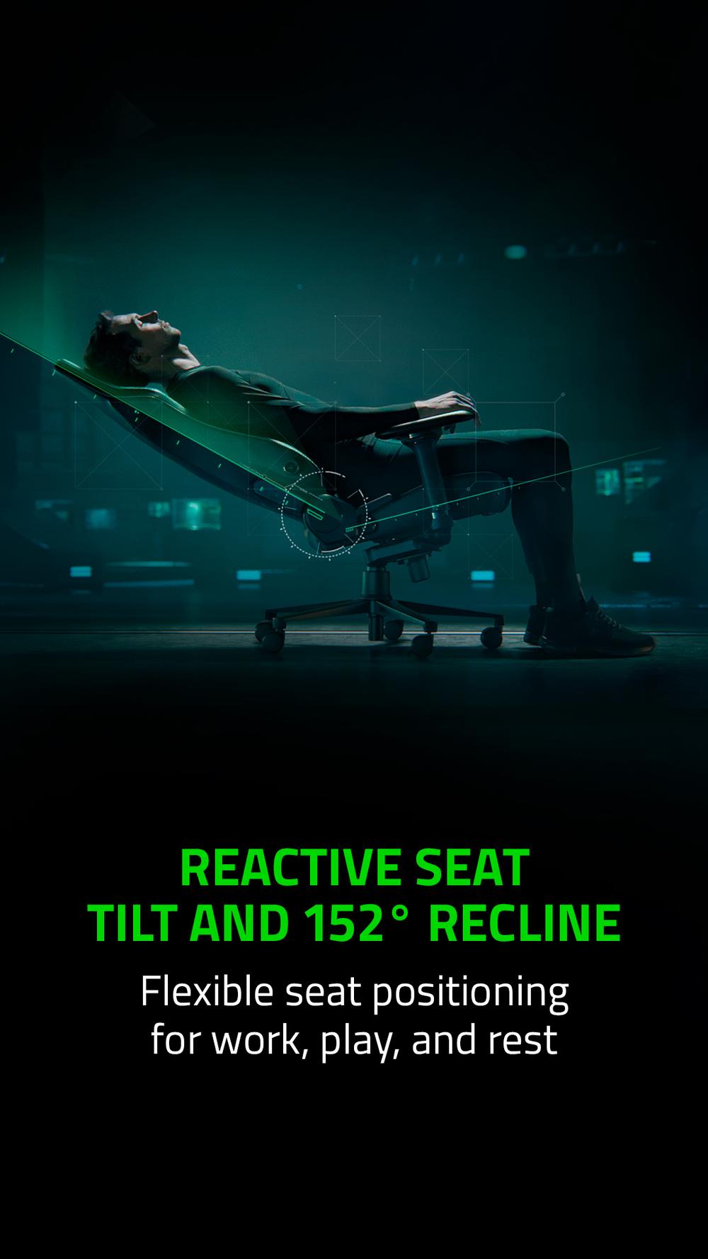 Razer Iskur V2 X Ergonomic Gaming Chair: Built-in Lumbar Support, Widened Seat Base, High Density Foam Cushions, Adjustable 152 Degree Recline, 2D Armrests, Plush Fabric Finish - Black - Modern Electronics