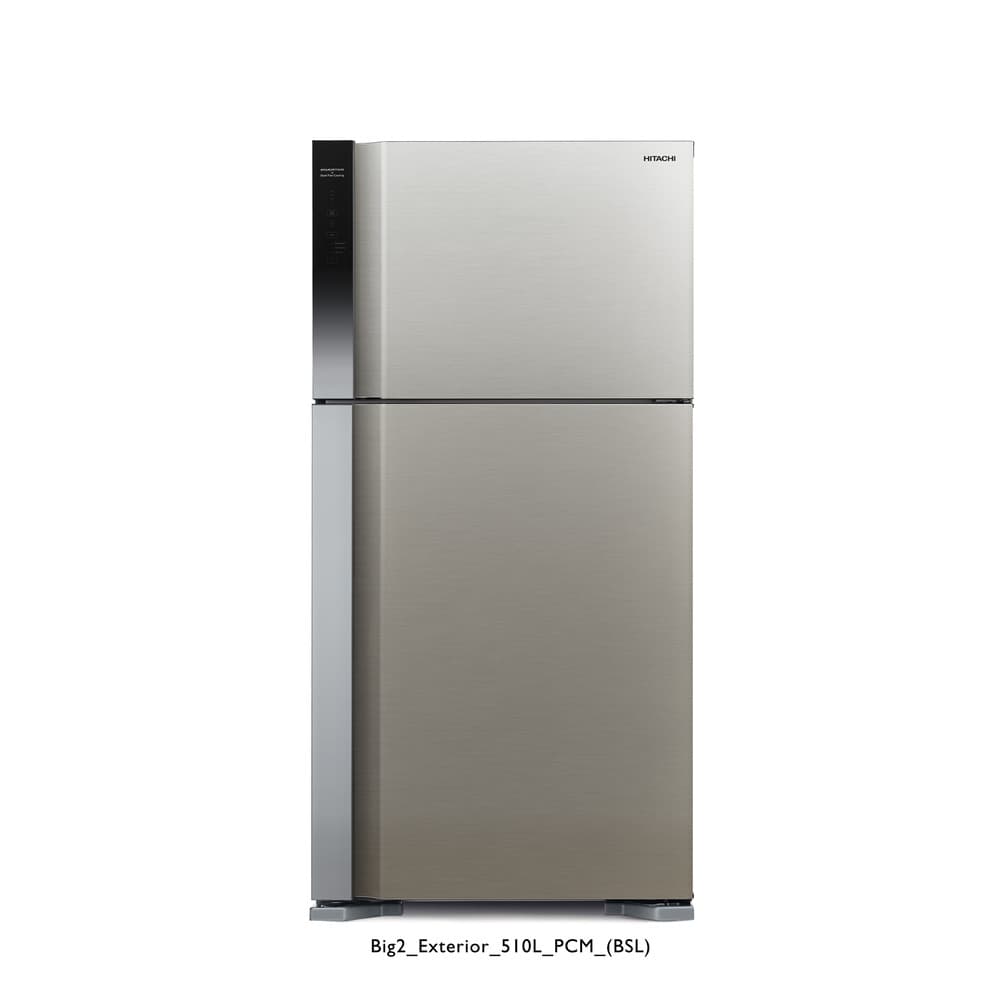 Hitachi HRTN8565DFPSVSA double door refrigerator 18 Cu ,510 Liter - Modern Electronics