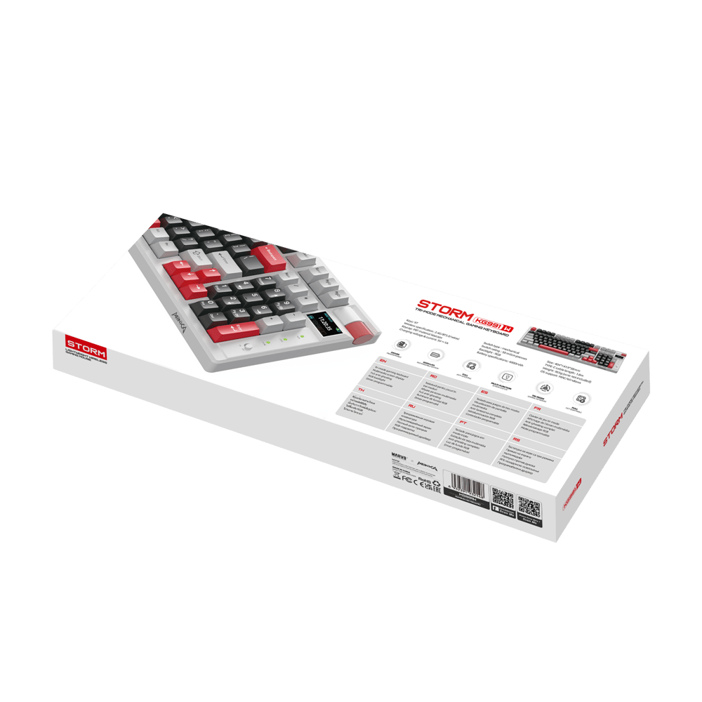 Marvo Monka Storm KG991W Wireless Mechanical RGB Keyboard | RGB backlight | US Layout - Modern Electronics